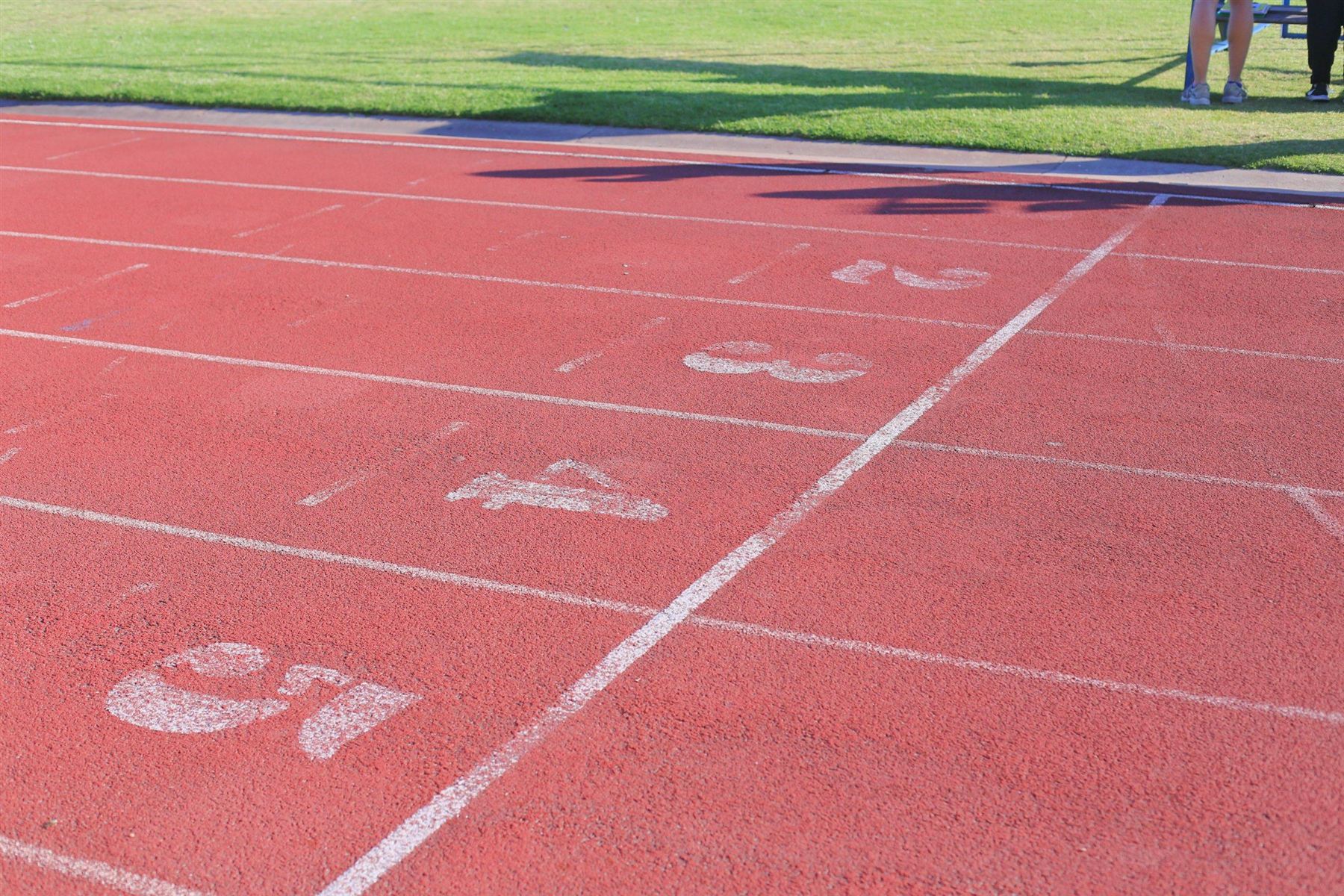 Carrils numerats d'una pista d'atletisme